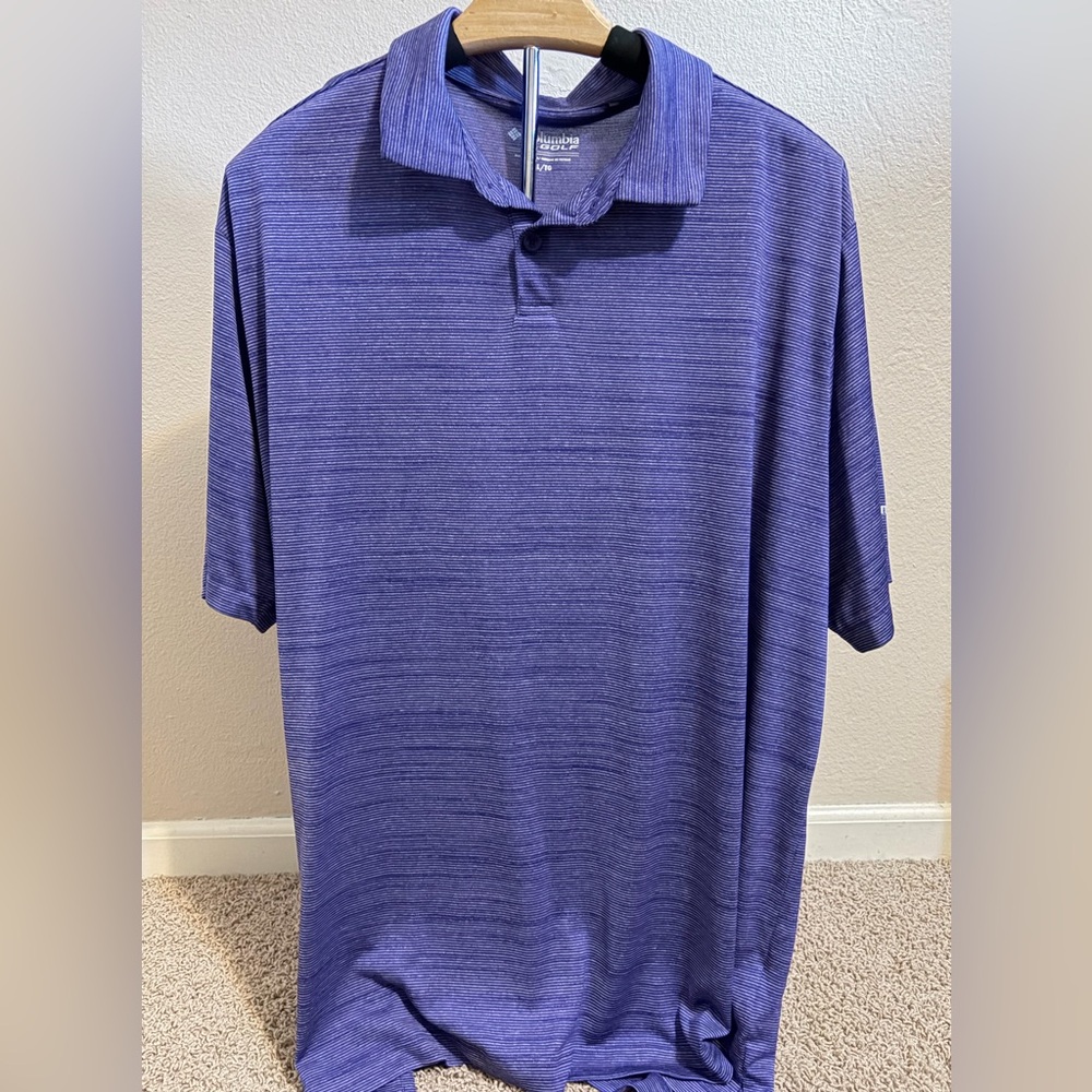 Men's Columbia Purple Polo Shirt
